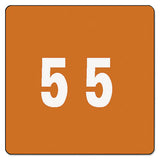 Smead® Numerical End Tab File Folder Labels, 5, 1.5 X 1.5, Brown, 250-roll freeshipping - TVN Wholesale
