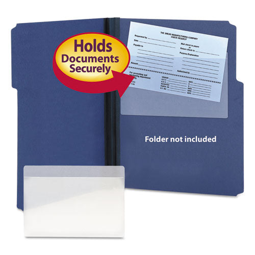 Smead® Self-adhesive Poly Pockets, Top Load, 9 X 5-9-16, Clear, 100-box freeshipping - TVN Wholesale