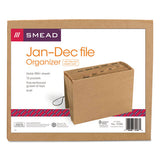Smead® Indexed Expanding Kraft Files, 12 Sections, 1-12-cut Tab, Letter Size, Kraft freeshipping - TVN Wholesale