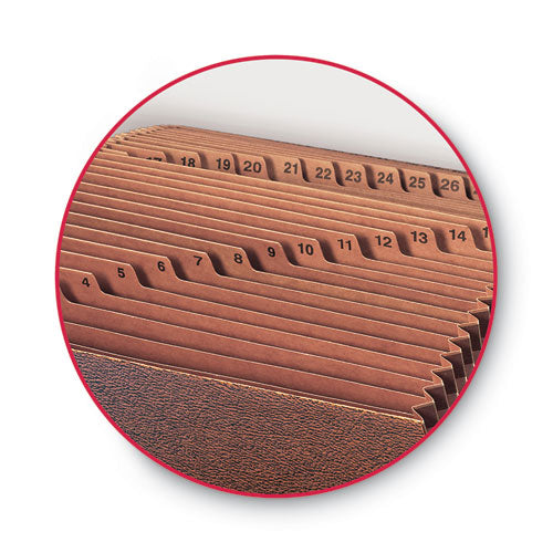 Smead® Tuff Expanding Files, 31 Sections, 1-31-cut Tab, Letter Size, Redrope freeshipping - TVN Wholesale