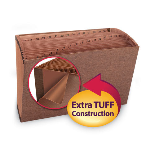 Smead® Tuff Expanding Files, 31 Sections, 1-31-cut Tab, Legal Size, Redrope freeshipping - TVN Wholesale