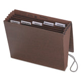 Smead® Six-pocket Subject File With Insertable Tabs, 5.25" Expansion, 6 Sections, 1-5-cut Tab, Letter Size, Redrope freeshipping - TVN Wholesale