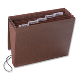 Smead® Six-pocket Subject File With Insertable Tabs, 5.25" Expansion, 6 Sections, 1-5-cut Tab, Letter Size, Redrope freeshipping - TVN Wholesale