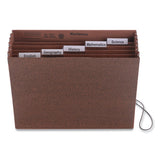 Smead® Six-pocket Subject File With Insertable Tabs, 5.25" Expansion, 6 Sections, 1-5-cut Tab, Letter Size, Redrope freeshipping - TVN Wholesale