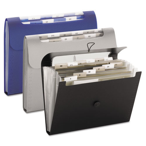 Smead® Step Index Organizer, 12 Sections, 1-6-cut Tab, Letter Size, Black freeshipping - TVN Wholesale