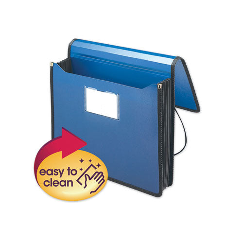 Smead® Poly Premium Wallets, 5.25" Expansion, 1 Section, Letter Size, Navy Blue freeshipping - TVN Wholesale