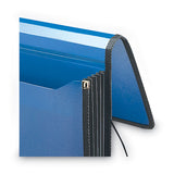 Smead® Poly Premium Wallets, 5.25" Expansion, 1 Section, Letter Size, Navy Blue freeshipping - TVN Wholesale