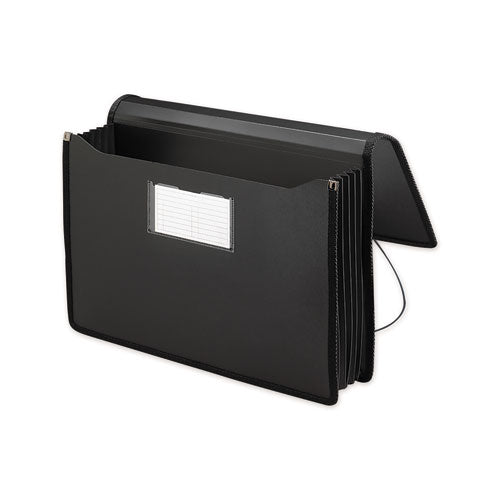 Smead® Poly Premium Wallets, 5.25" Expansion, 1 Section, Legal Size, Black freeshipping - TVN Wholesale