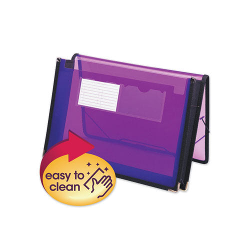 Smead® Poly Wallets, 2.25" Expansion, 1 Section, Letter Size, Translucent Purple freeshipping - TVN Wholesale