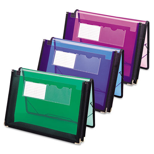 Smead® Poly Wallets, 2.25" Expansion, 1 Section, Letter Size, Translucent Blue freeshipping - TVN Wholesale