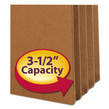 Smead® Redrope Drop Front File Pockets, 3.5" Expansion, Letter Size, Redrope, 25-box freeshipping - TVN Wholesale