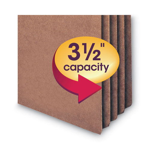 Smead® Redrope Drop Front File Pockets, 3.5" Expansion, Letter Size, Redrope, 25-box freeshipping - TVN Wholesale