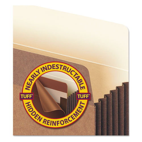 Smead® Redrope Tuff Pocket Drop-front File Pockets W- Fully Lined Gussets, 5.25" Expansion, Letter Size, Redrope, 10-box freeshipping - TVN Wholesale