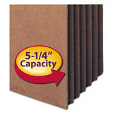 Smead® Redrope Tuff Pocket Drop-front File Pockets W- Fully Lined Gussets, 5.25" Expansion, Letter Size, Redrope, 10-box freeshipping - TVN Wholesale