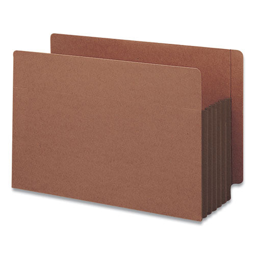 Smead® Redrope Drop-front End Tab File Pockets With Fully Lined Colored Gussets, 5.25" Expansion, Legal, Redrope-dark Brown, 10-box freeshipping - TVN Wholesale