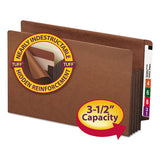 Smead® Heavy-duty Redrope End Tab Tuff Pockets, 3.5" Expansion, Legal Size, Redrope, 10-box freeshipping - TVN Wholesale