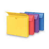 Smead® Expanding Wallet With Antimicrobial Product Protection, 2" Expansion, 1 Section, Letter Size, Assorted, 4-pack freeshipping - TVN Wholesale