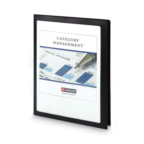 Smead® Frame View Poly Two-pocket Folder, 100-sheet Capacity, 11 X 8.5, Clear-black, 5-pack freeshipping - TVN Wholesale