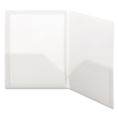 Smead® Frame View Poly Two-pocket Folder, 100-sheet Capacity, 11 X 8.5, Clear-oyster, 5-pack freeshipping - TVN Wholesale