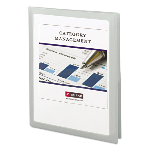 Smead® Frame View Poly Two-pocket Folder, 100-sheet Capacity, 11 X 8.5, Clear-oyster, 5-pack freeshipping - TVN Wholesale