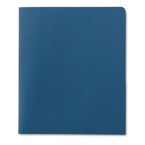Smead® Two-pocket Folder, Embossed Leather Grain Paper, 100-sheet Capacity, 11 X 8.5, Blue, 25-box freeshipping - TVN Wholesale