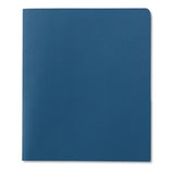 Smead® Two-pocket Folder, Embossed Leather Grain Paper, 100-sheet Capacity, 11 X 8.5, Blue, 25-box freeshipping - TVN Wholesale