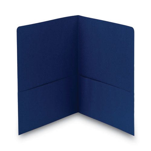 Smead® Two-pocket Folder, Textured Paper, 100-sheet Capacity, 11 X 8.5, Dark Blue, 25-box freeshipping - TVN Wholesale