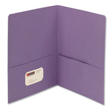 Smead® Two-pocket Folder, Textured Paper, 100-sheet Capacity, 11 X 8.5, Lavender, 25-box freeshipping - TVN Wholesale