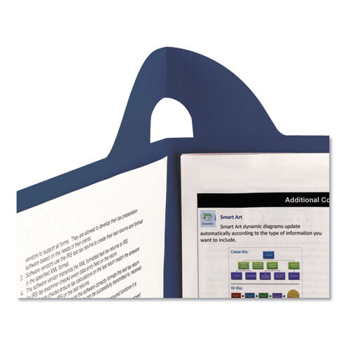 Smead® Lockit Two-pocket Folder, Textured Paper, 100-sheet Capacity, 11 X 8.5, Dark Blue, 25-box freeshipping - TVN Wholesale