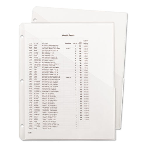 Smead® Organized Up Poly Slash Jackets, 2-sections, Letter Size, Clear, 5-pack freeshipping - TVN Wholesale