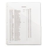 Smead® Organized Up Poly Slash Jackets, 2-sections, Letter Size, Clear, 5-pack freeshipping - TVN Wholesale