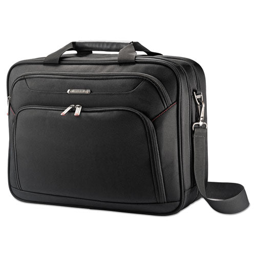 Samsonite® Xenon 3 Toploader Briefcase, 16.5" X 4.75" X 12.75", Polyester, Black freeshipping - TVN Wholesale