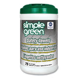 Simple Green® Safety Towels, 10 X 11 3-4, 75-canister, 6 Per Carton freeshipping - TVN Wholesale