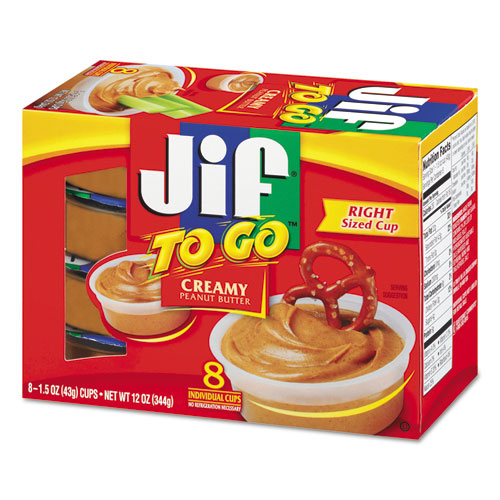 Jif To Go® Spreads, Creamy Peanut Butter, 1.5 Oz Cup, 8-box freeshipping - TVN Wholesale