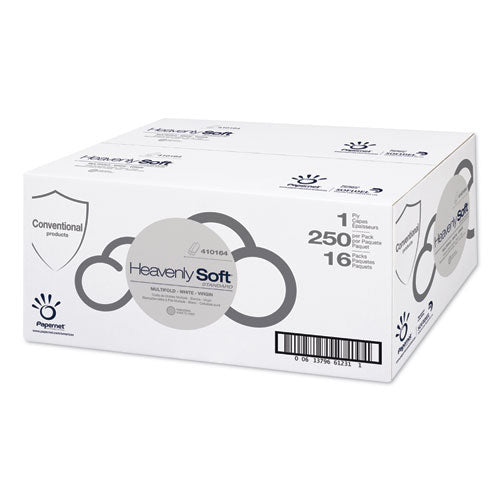 Papernet® Heavenly Soft Multi-fold Paper Towel, Standard, 4.5" X 9.5", White, 250-pack, 16 Packs-carton freeshipping - TVN Wholesale