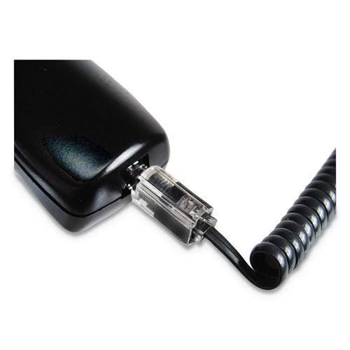 Softalk® Rotating 360 Telephone Cord Detangler, Clear-black freeshipping - TVN Wholesale