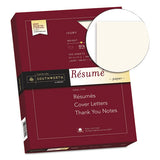Southworth® 100% Cotton Resume Paper, 32 Lb, 8.5 X 11, Ivory, 100-pack freeshipping - TVN Wholesale