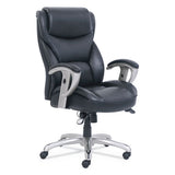 SertaPedic® Emerson Big And Tall Task Chair, Supports Up To 400 Lb, 19.5" To 22.5" Seat Height, Black Seat-back, Silver Base freeshipping - TVN Wholesale