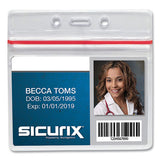SICURIX® Sealable Cardholder, Horizontal, 3.75 X 2.62, Clear, 50-pack freeshipping - TVN Wholesale