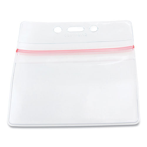 SICURIX® Sealable Cardholder, Horizontal, 3.75 X 2.62, Clear, 50-pack freeshipping - TVN Wholesale