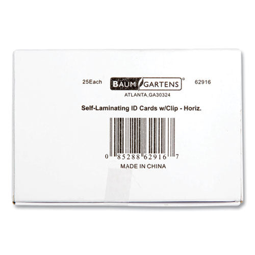 SICURIX® Self Laminating Badge Holder, Horizontal, 3.5 X 2.25, Clear, 25-pack freeshipping - TVN Wholesale