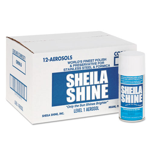 Sheila Shine Stainless Steel Cleaner And Polish, 10 Oz Aerosol Spray, 12-carton freeshipping - TVN Wholesale