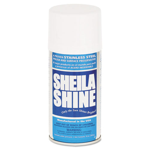 Sheila Shine Stainless Steel Cleaner And Polish, 10 Oz Aerosol Spray, 12-carton freeshipping - TVN Wholesale