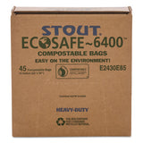 Stout® by Envision™ Ecosafe-6400 Bags, 13 Gal, 0.85 Mil, 24" X 30", Green, 45-box freeshipping - TVN Wholesale