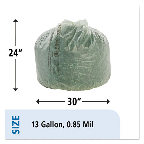 Stout® by Envision™ Ecosafe-6400 Bags, 13 Gal, 0.85 Mil, 24" X 30", Green, 45-box freeshipping - TVN Wholesale