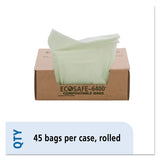 Stout® by Envision™ Ecosafe-6400 Bags, 13 Gal, 0.85 Mil, 24" X 30", Green, 45-box freeshipping - TVN Wholesale