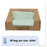 Stout® by Envision™ Ecosafe-6400 Bags, 30 Gal, 1.1 Mil, 30" X 39", Green, 48-box freeshipping - TVN Wholesale