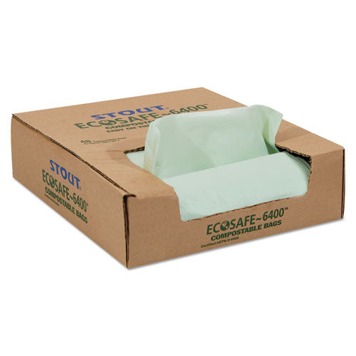 Stout® by Envision™ Ecosafe-6400 Bags, 30 Gal, 1.1 Mil, 30" X 39", Green, 48-box freeshipping - TVN Wholesale