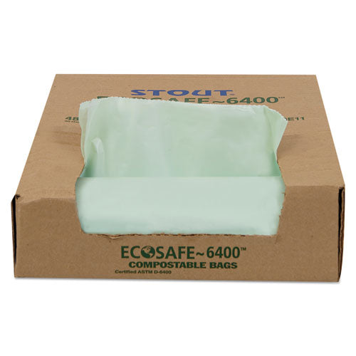 Stout® by Envision™ Ecosafe-6400 Bags, 30 Gal, 1.1 Mil, 30" X 39", Green, 48-box freeshipping - TVN Wholesale