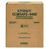 Stout® by Envision™ Ecosafe-6400 Bags, 30 Gal, 1.1 Mil, 30" X 39", Green, 48-box freeshipping - TVN Wholesale